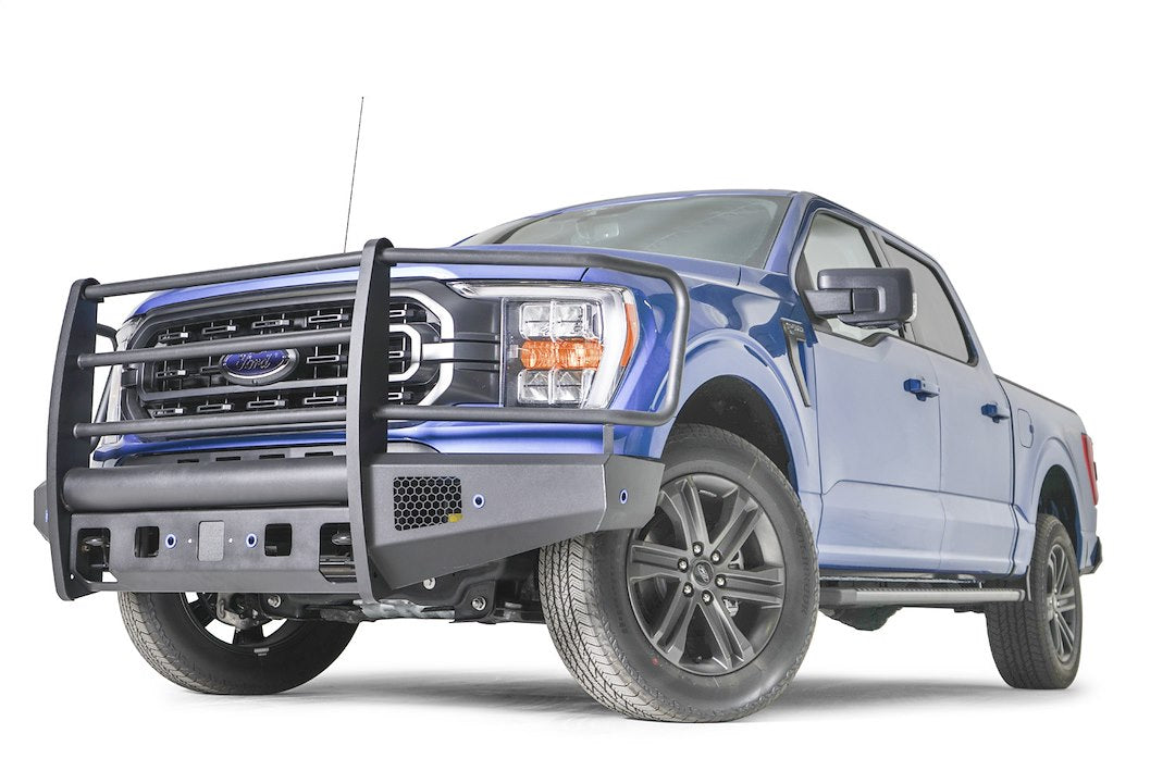 Product of Fab Fours FF21-R5060-1 Black Steel Elite Steel Matte Powder Coated Bumper