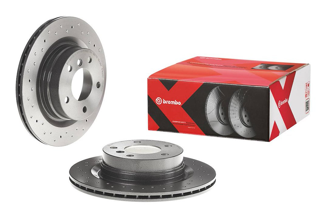 Product of Brembo 0997931XC02 Xtra Vented Cross Drilled 1 Piece Brake Rotor