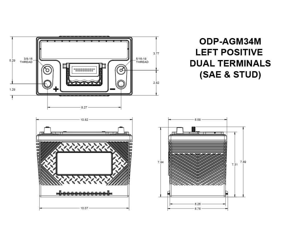 Product of Odyssey Battery Odp-Agm34m Battery