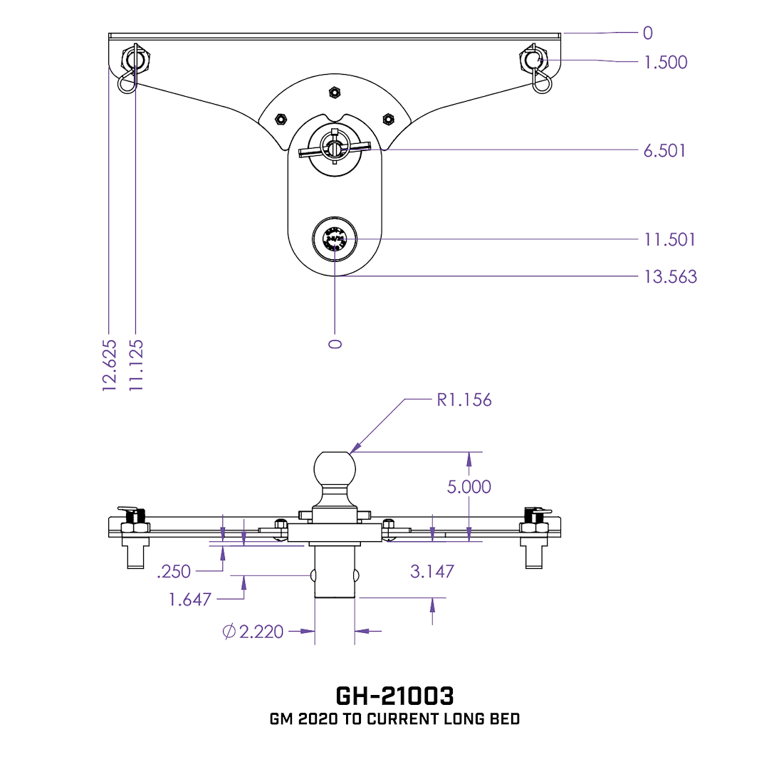 Gen-Y Hitch Gh-21003 Gooseneck Trailer Hitch Ball||gh-21003_1.Png||89||gyhgh21003||1344483