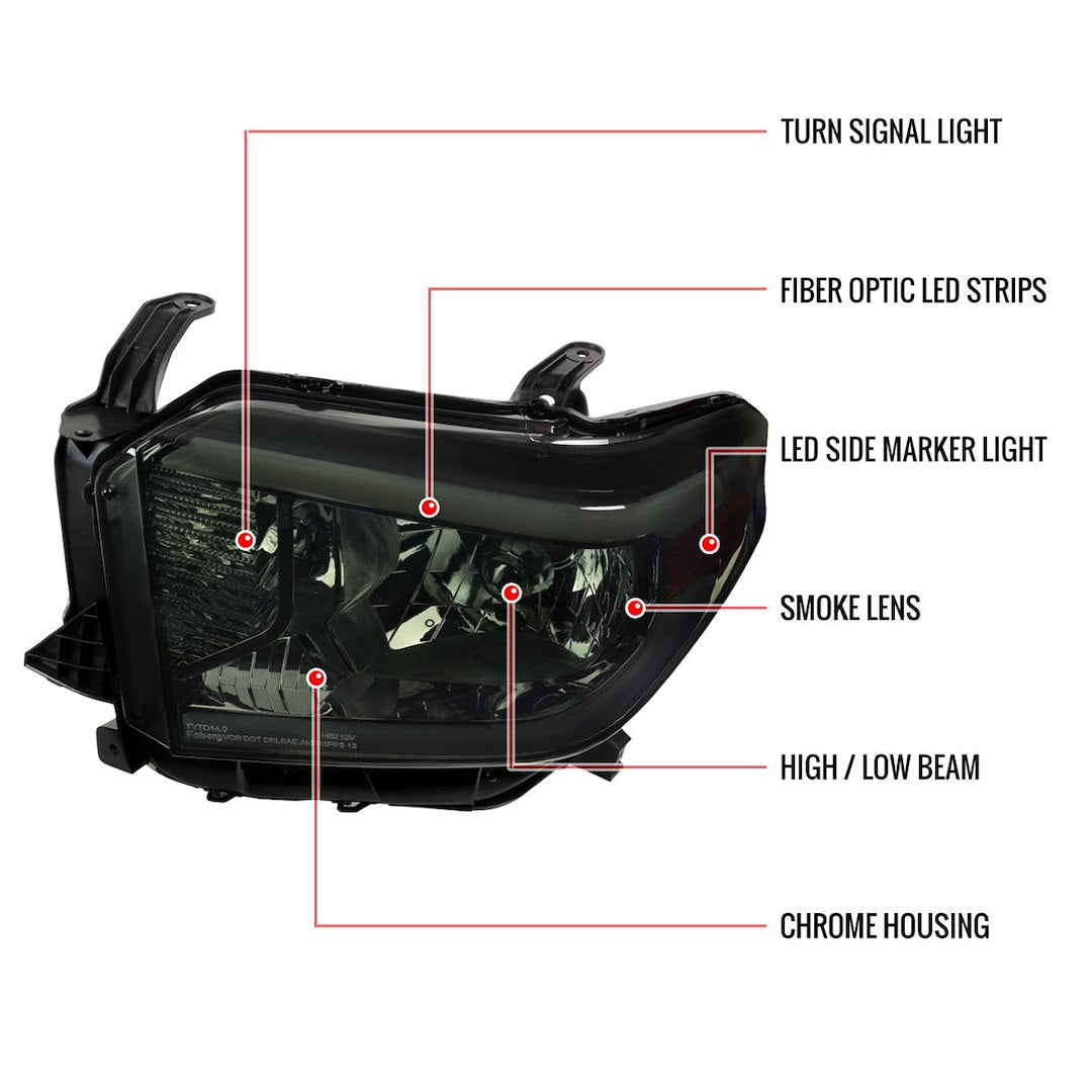 Product of Spec-D Tuning 2lh-Tun14g-G3-Go Headlight Assembly