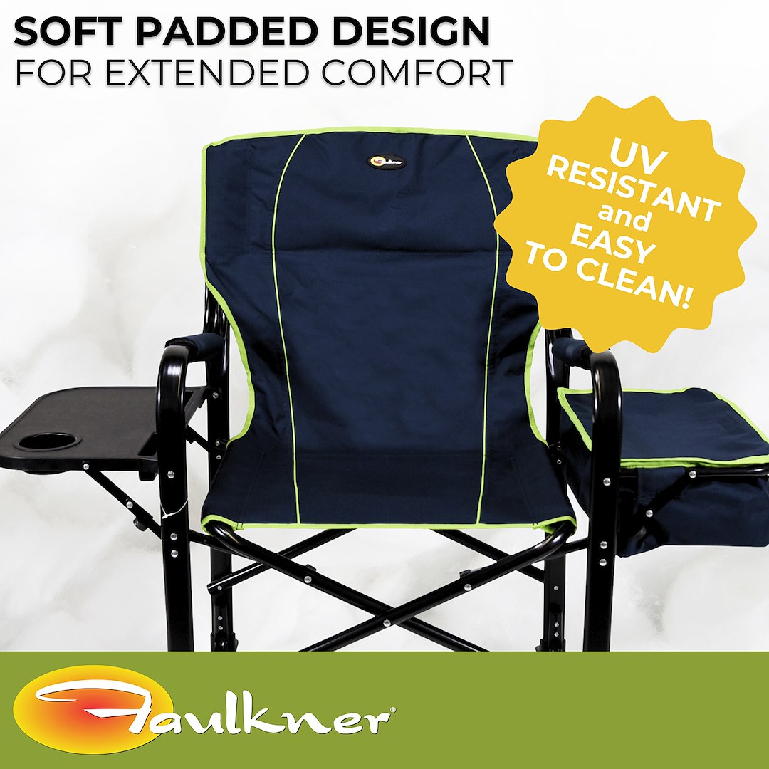 Faulkner 69230 Camping Chair||flk_69230_El Capitan Director Chair_Blue Green_B2c_4.Jpg||88||flk69230||2101177