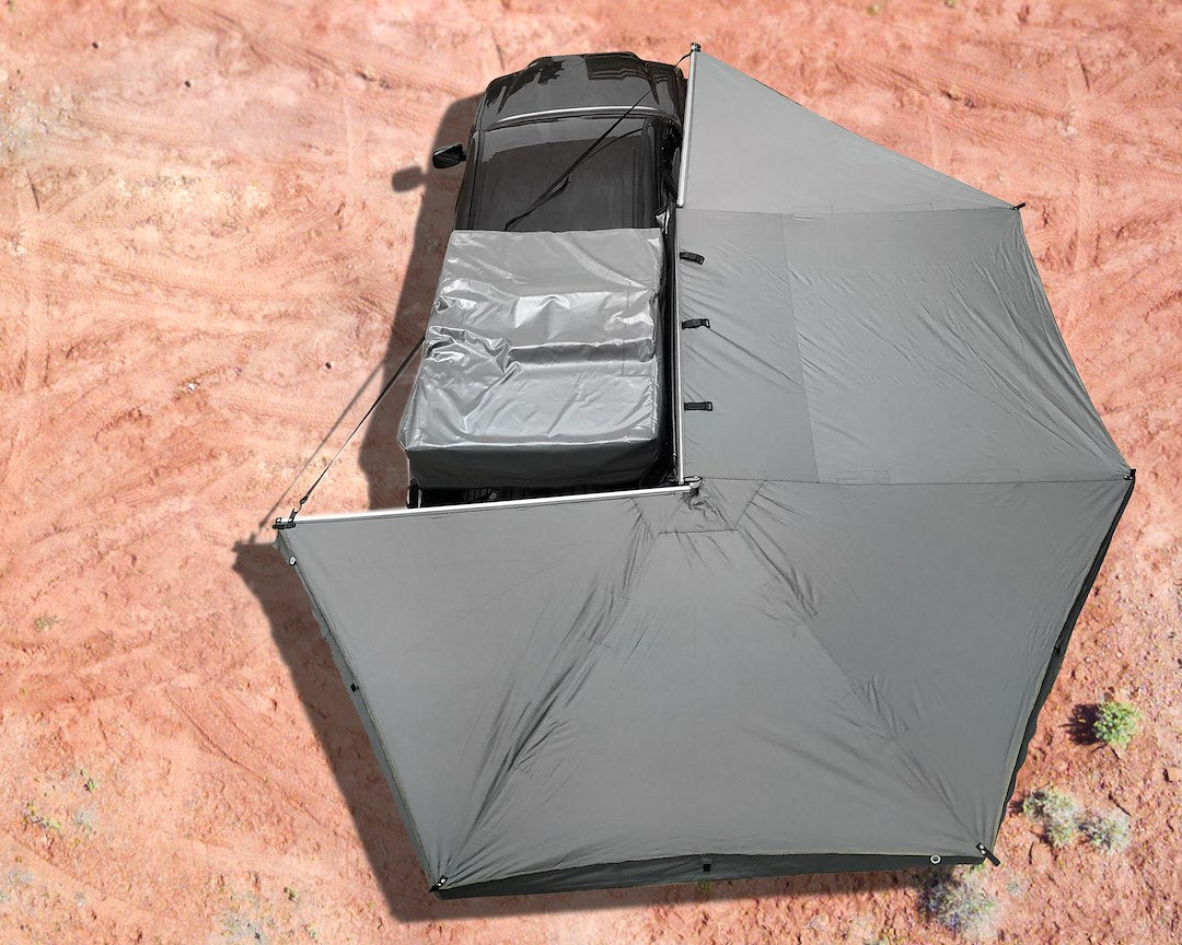 Product of Overland Vehicle Systems 18079909 SUV/Pickup Overlanding Manual Awning, Black Solid