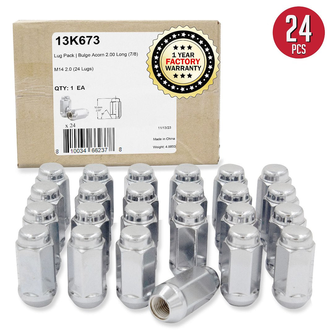 Product of Coyote Wheel Accessories 13K673 60 Degree Conical 14x2.0 Lug Nut