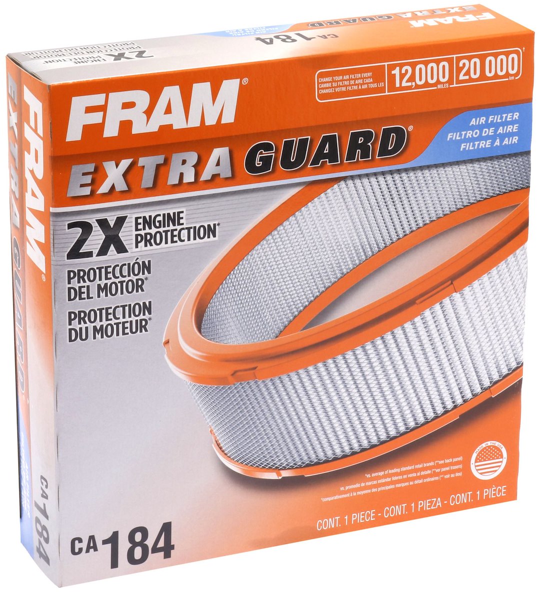 Product of Fram Filter CA184 Extra Guard® OEM Disposable Air Filter