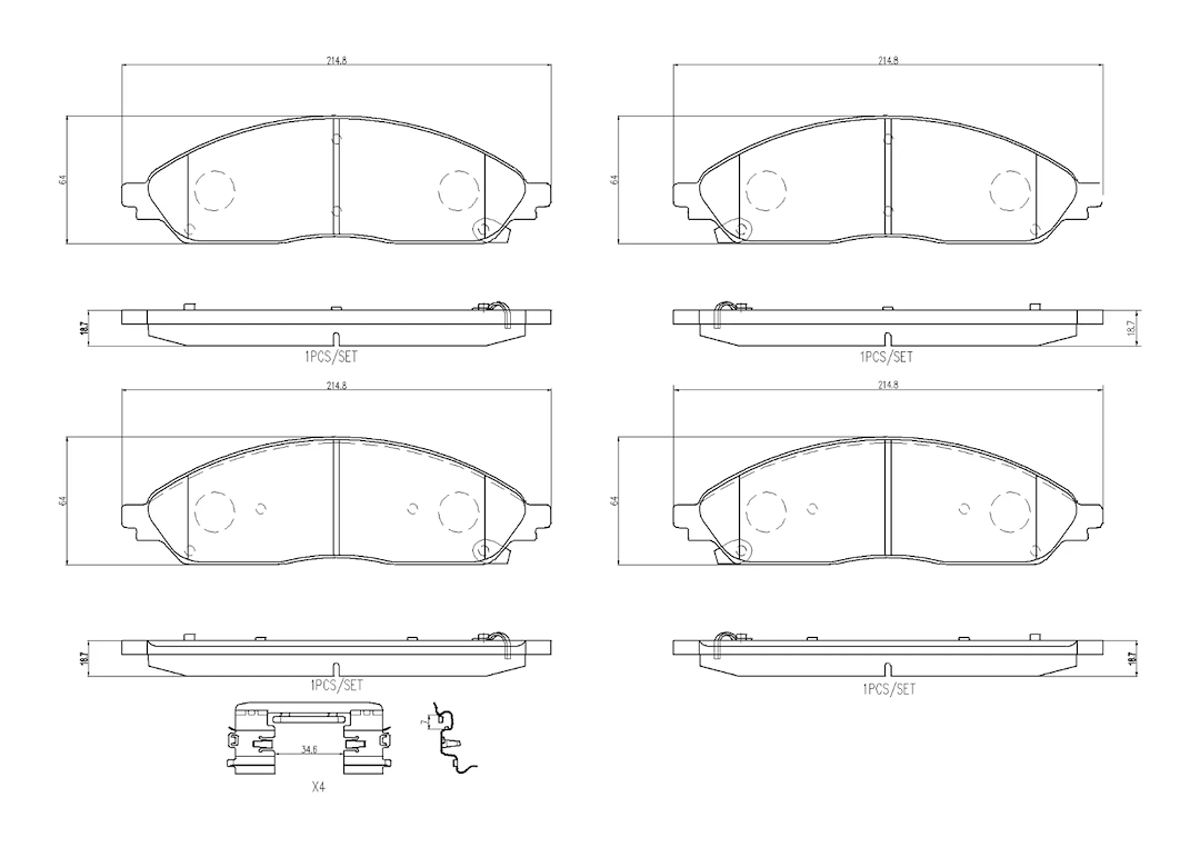 Brembo P11046n Brake Pad||p11046n_3.Png||88||brmp11046n||2104742