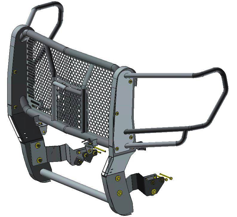 Black Horse Offroad Ru-Gmsi19-B-K2 Grille Guard||ru-Gmsi19-B-K2_3.Jpg||88||blkugmsi19bk2||2239514