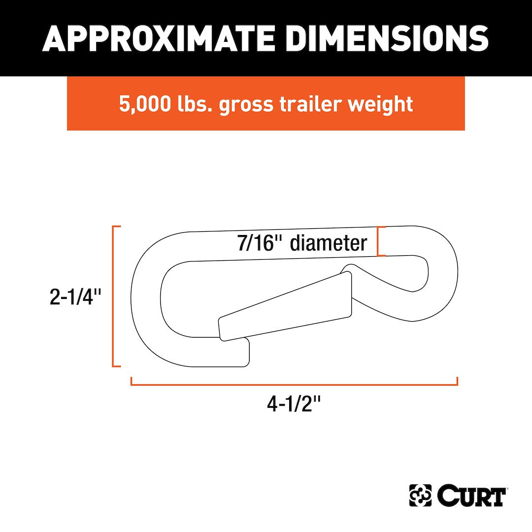 Curt 81277 Trailer Safety Chain Hook||81277_3008x1990_Ca.Jpg||86||c9381277||2344646