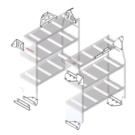 Product of Weather Guard (Werner) 9752-3-01 Van Storage System Shelf Mounting Bracket