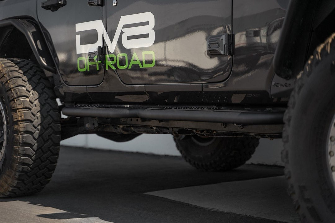 Product of DV8 Offroad SRJL-08 OE Plus Nerf Bar With Surface Steps