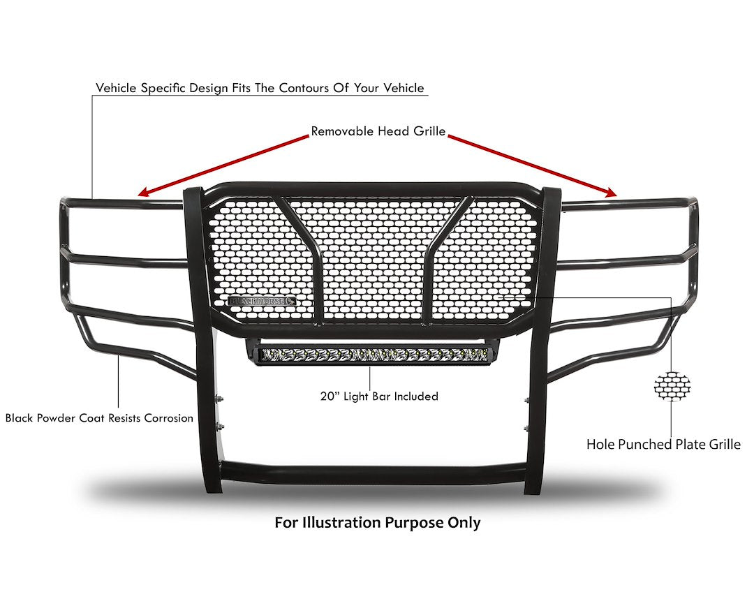 Black Horse Offroad Ru-Fof116-B-K2 Grille Guard||ru-Fof116-B-K2_5.Jpg||89||blkufof116bk2||1647940