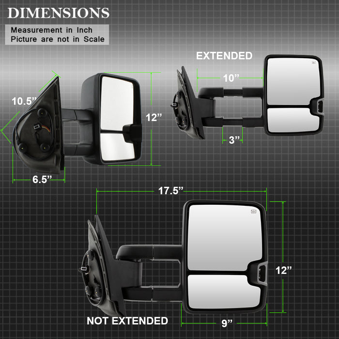 Product of Xtune 9936722 Exterior Towing Mirror