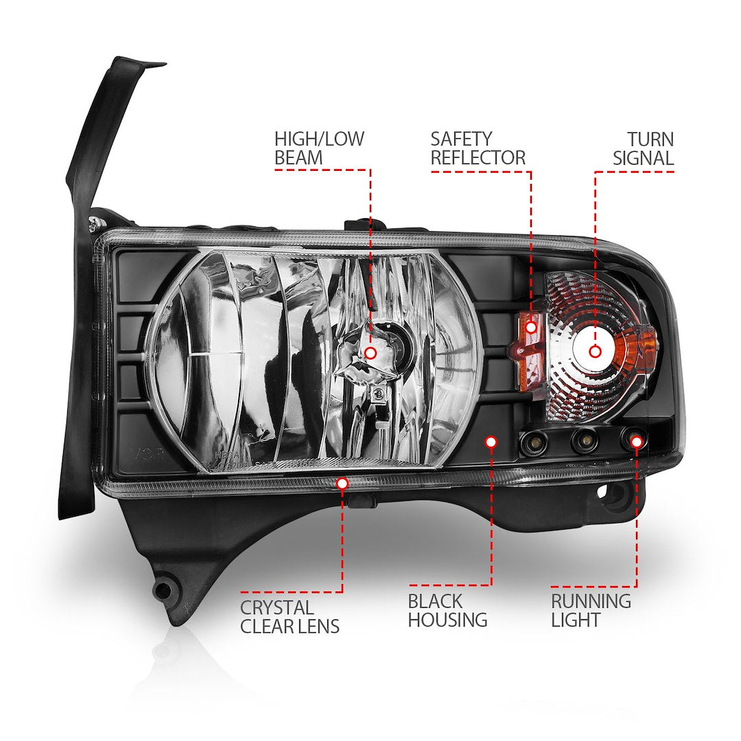 Anzo Usa 111205 Headlight Assembly||||90||a1r111205||2001953