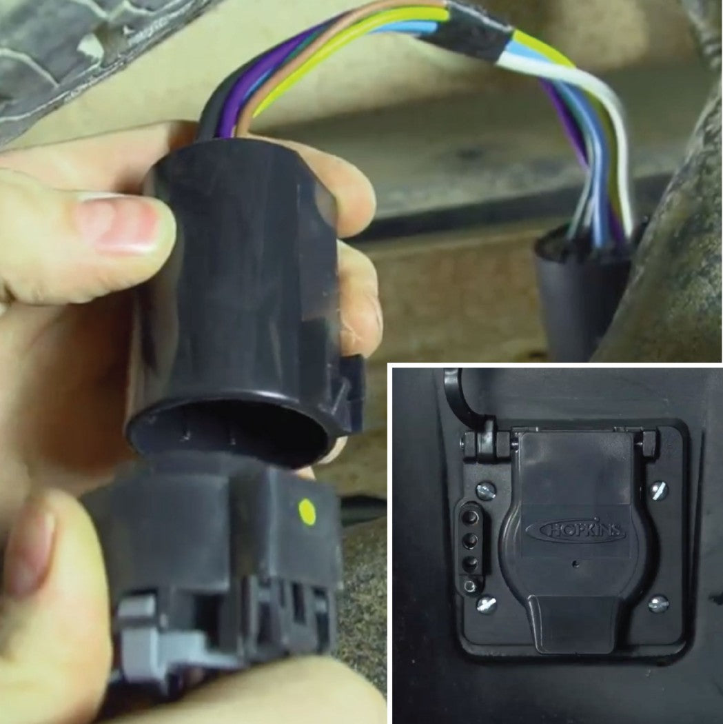 Product of Hopkins MFG 40955 Vehicle End 7 Blade To 4 Flat Trailer Wiring Connector