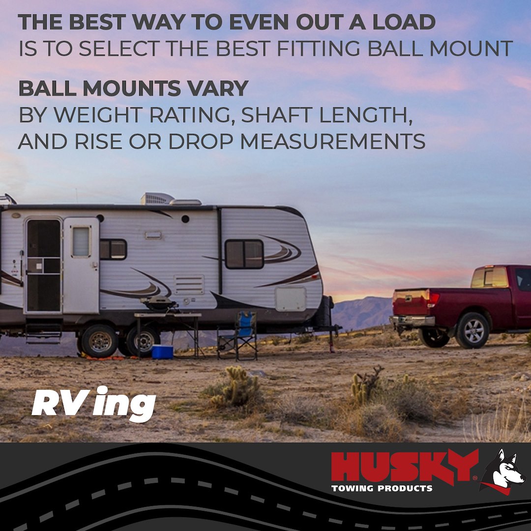 Product of Husky Towing 31361 2 Inch Receiver Trailer Hitch Ball Mount