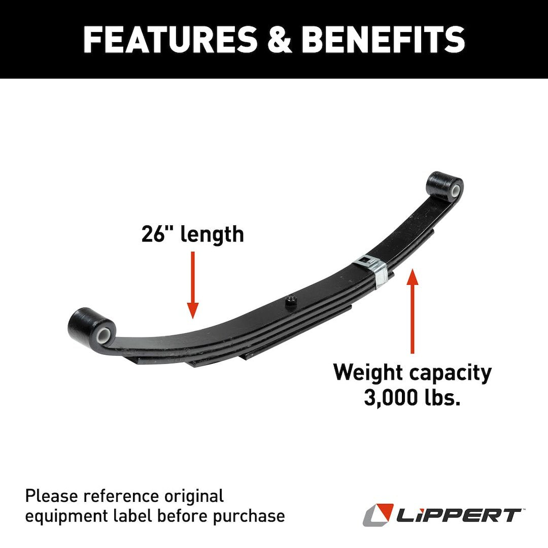 Product of Lippert Components 702096 Trailer Axle Leaf Spring