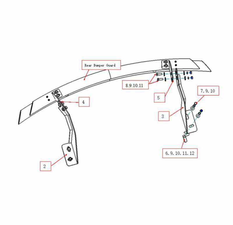 Black Horse Offroad 8ty918ss-Dl Bumper Guard||8ty918ss-Dl_7.Jpeg||91||blk8ty918ssdl||1788625