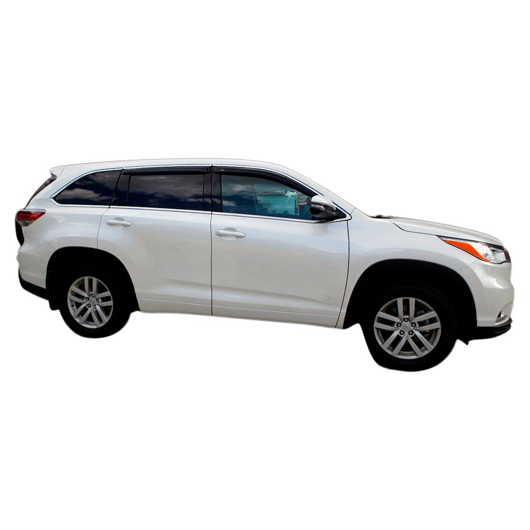 Product of TrailFX 4427H TFX 4-PC Window Vents Outside Channel Rainguard