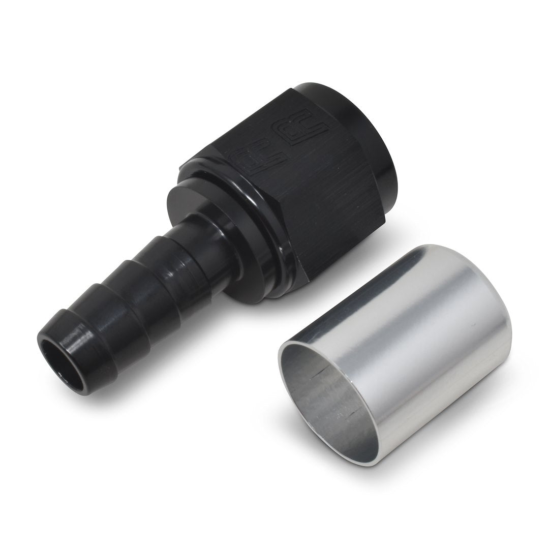 Product of Russell Automotive ProClassic 610523 Hose Barb 1/2 Inch (-8 AN) Black/ Silver