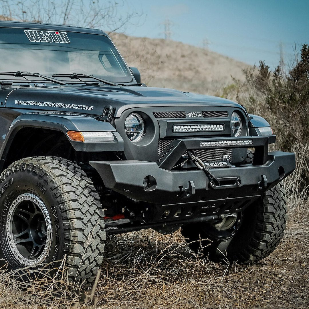 Product of Westin Automotive 59-80125 WJ2 Series Steel Textured Bumper