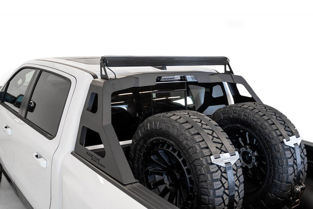 Product of Addictive Desert Designs C6215521101N Square Rack Powder Coated Steel Truck Bed Bar