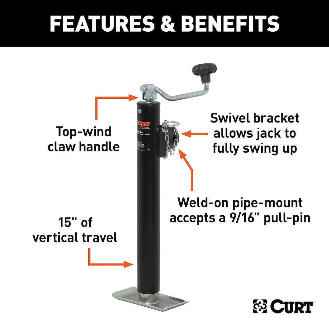 Curt 28323 Trailer Tongue Jack||||87||c9328323||2011229