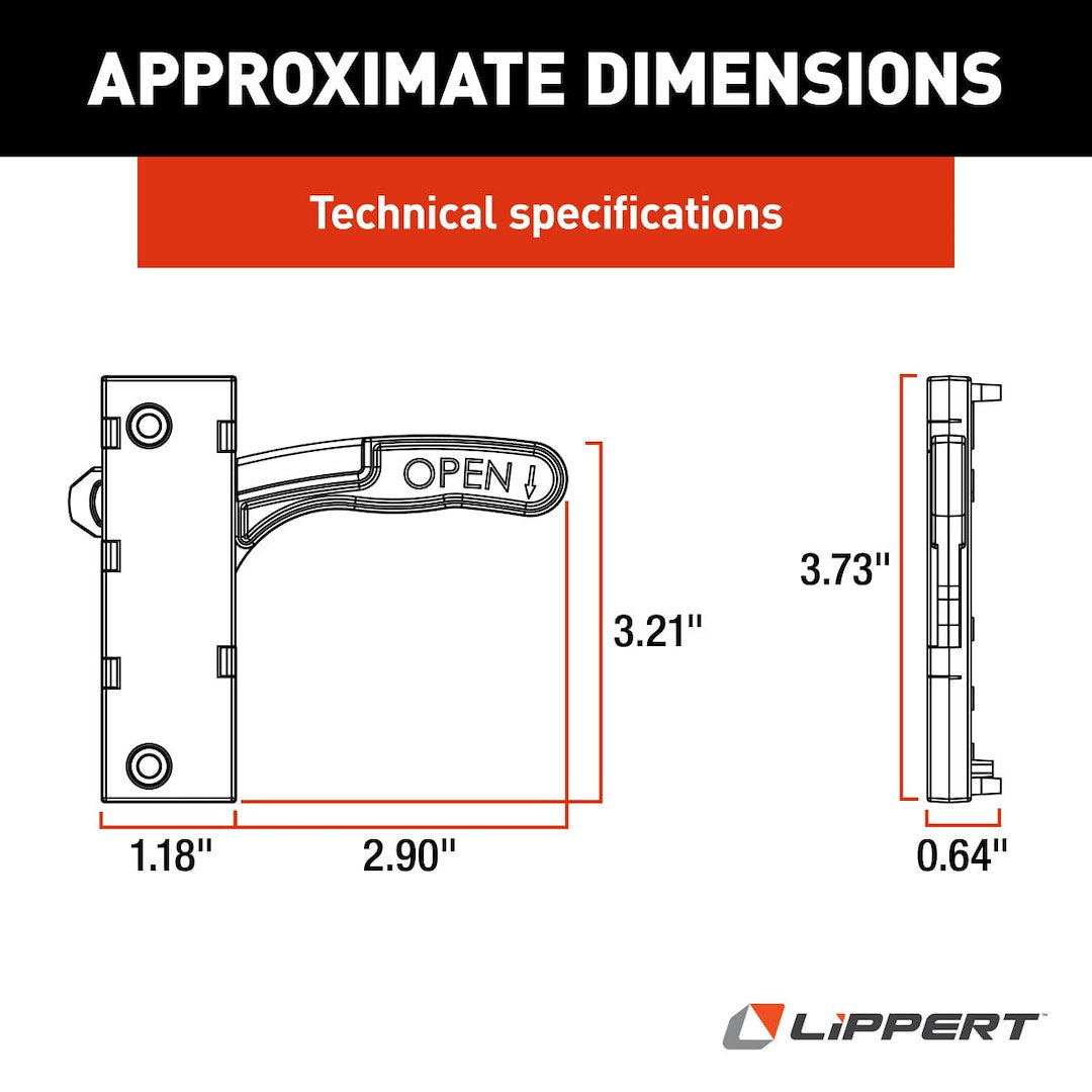 Product of Lippert Components 201472 Screen Door Latch