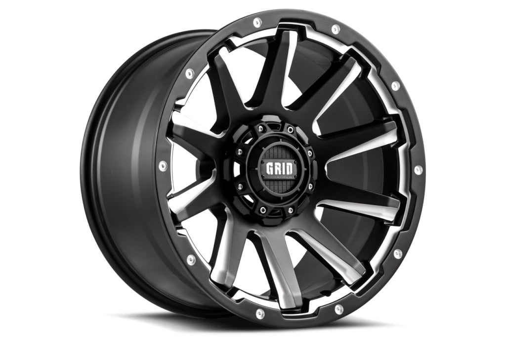 Product of Grid Wheels 20x9 Black With Natural Accents Wheel - Not Applicable Bolt Pattern