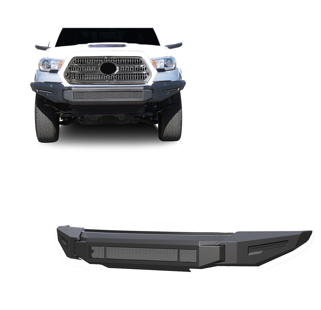 Product of Black Horse Offroad AFB-TA21-BU Armour II Steel Matte Powder Coated Bumper