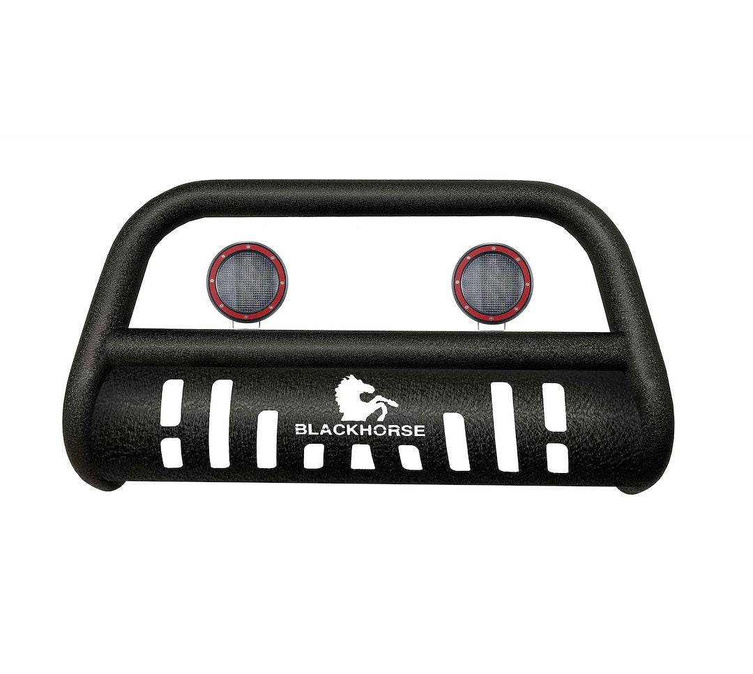 Product of Black Horse Offroad CBT-B281SP-PLFR Bull Bar  with skid plate