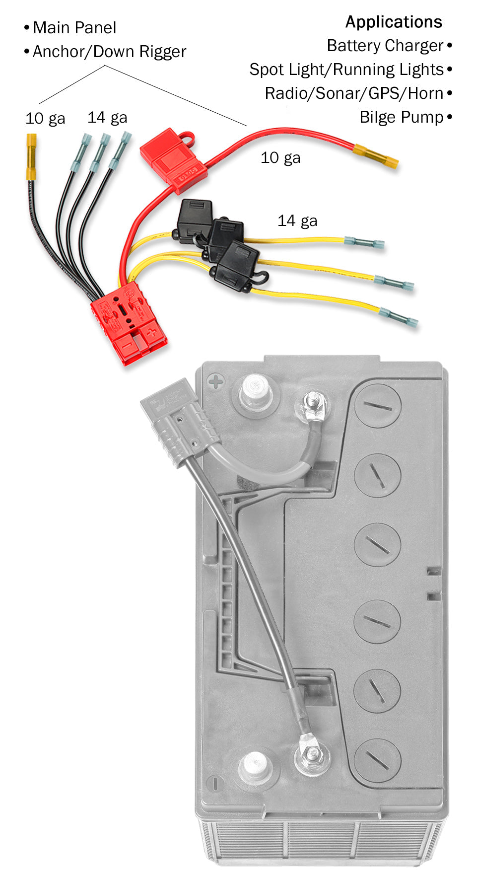 Product of Connect-Ease Rce12vb4f Battery Connection Harness