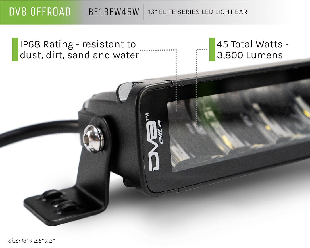 Dv8 Offroad Be13ew45w Light Bar||13-Inch-Led-Light-Bar-Info.Jpg||91||dv8be13ew45w||1626674