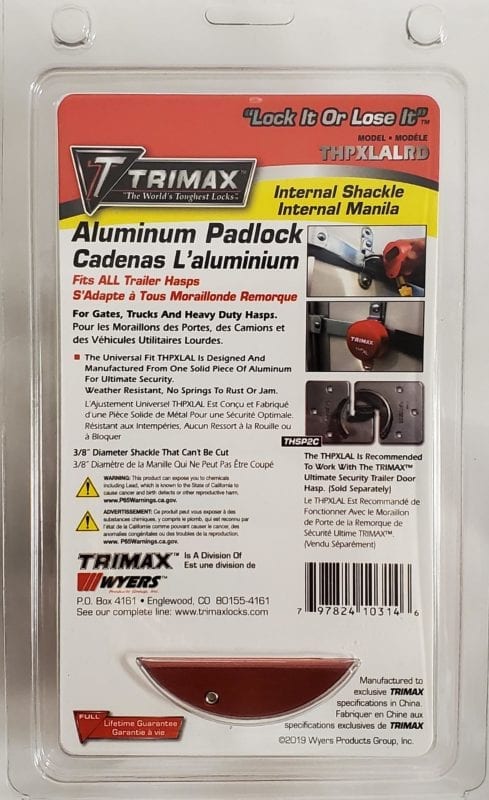 Trimax Locks Thpxlalrd Padlock||thpxlalrd_2.Jpg||87||t69thpxlalrd||1564384