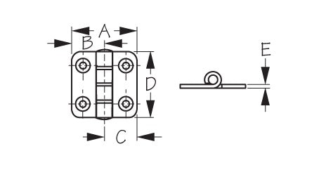 Sea Dog 201580-1 Boat Door Hinge||201580-1_1.Jpg||86||sdg2015801||1155529
