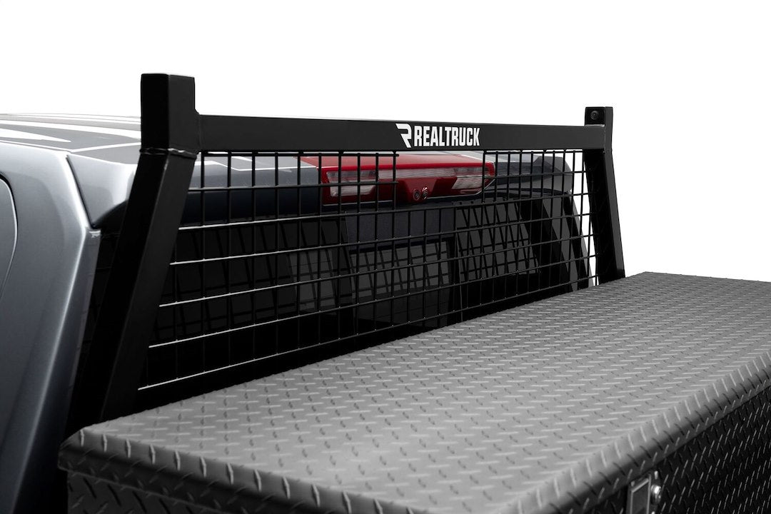 Product of BackRack 10700 Bolt-On Black Powder Coated Mesh Headache Rack