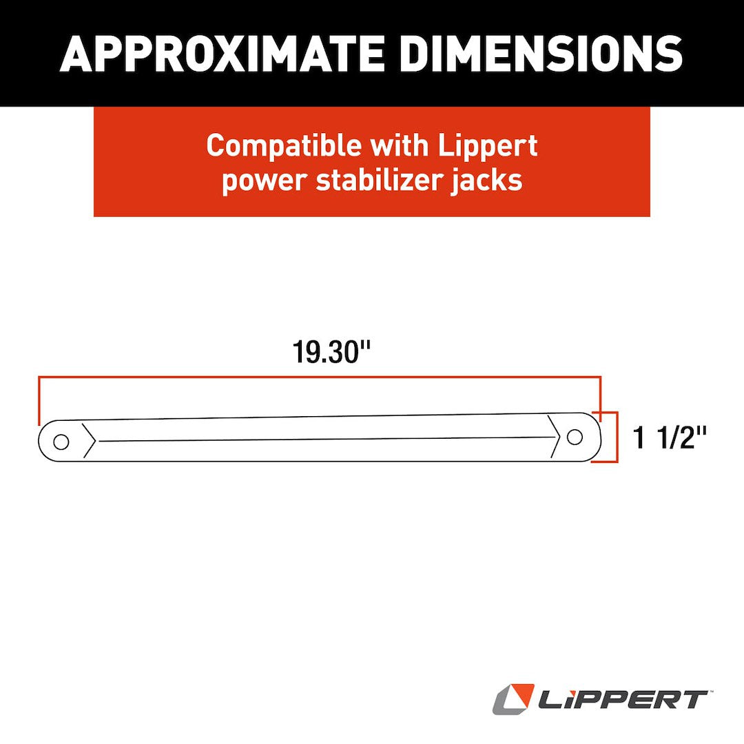 Product of Lippert Components 1134122 Trailer Stabilizer Jack Stand Lock Arm