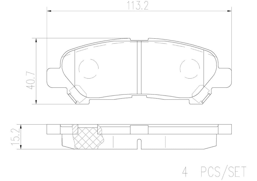 Product of Brembo P83138N Brake Pad - Set Of 4