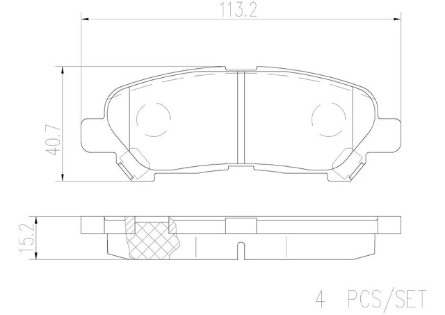Product of Brembo P83138N Brake Pad - Set Of 4