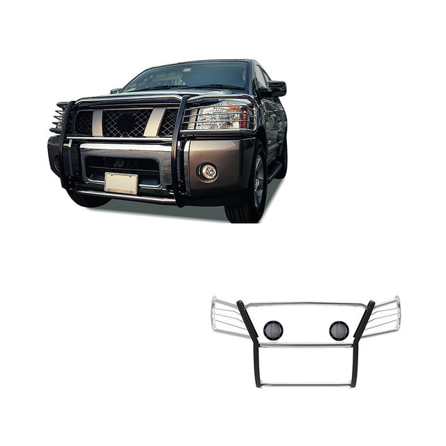Product of Black Horse Offroad 17NR26MSS-PLFB Grille Guard