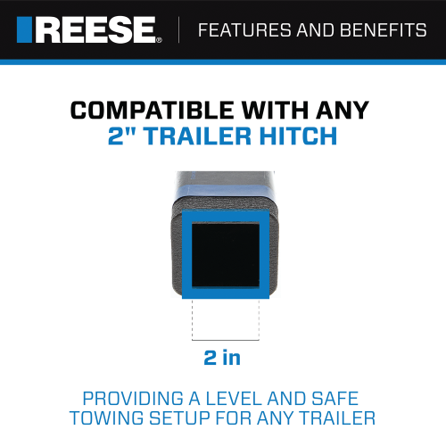 Product of Reese 7096600 Receiver Trailer Hitch Ball Mount