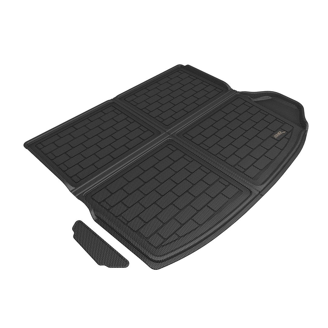 Product of 3D Mats M1JP0311309 Black Thermoplastic Rubber Of Carbon Fiber Texture Back Of 2nd Row Seat Cargo Area Liner