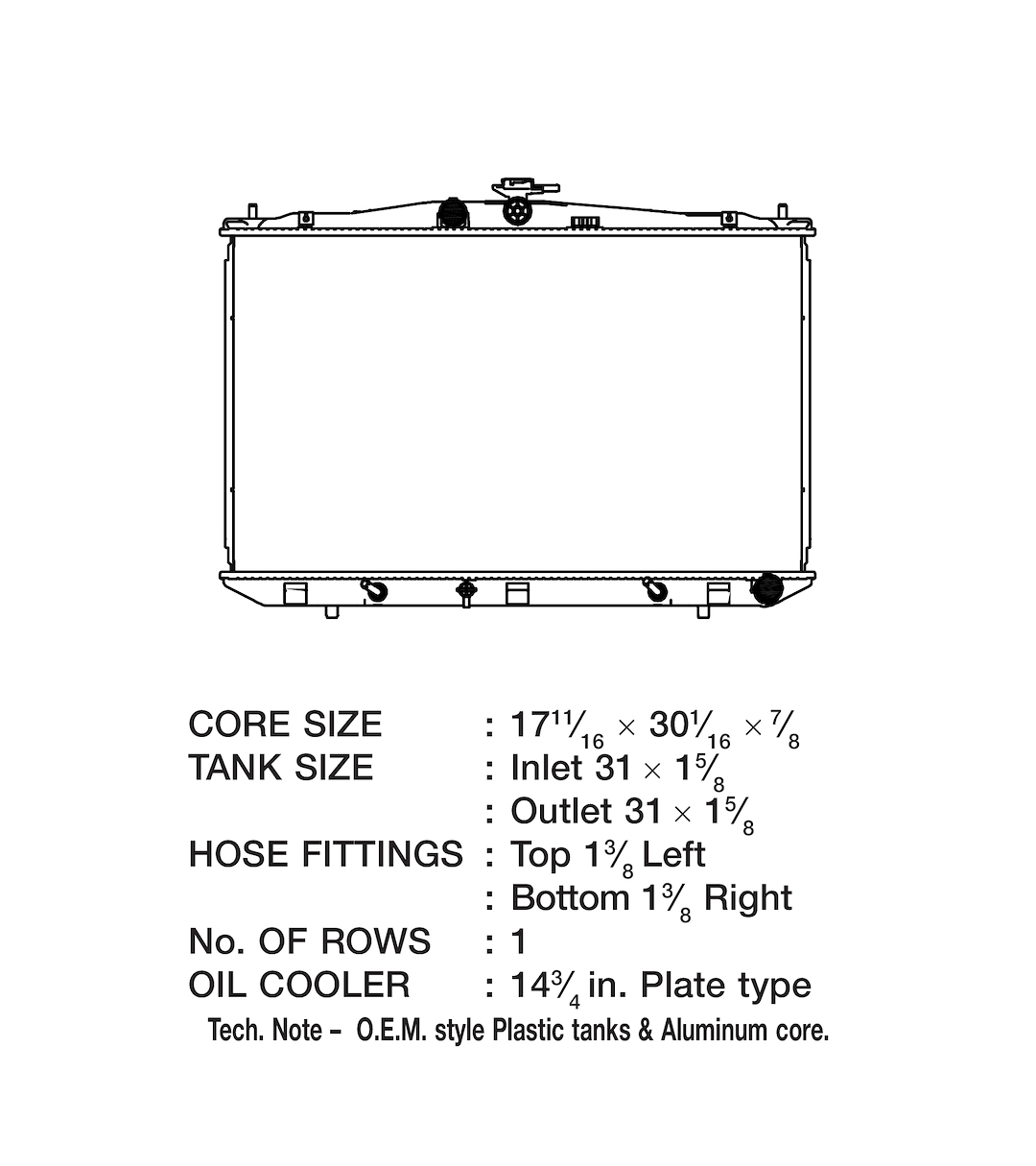 Product of Csf 3687 Radiator