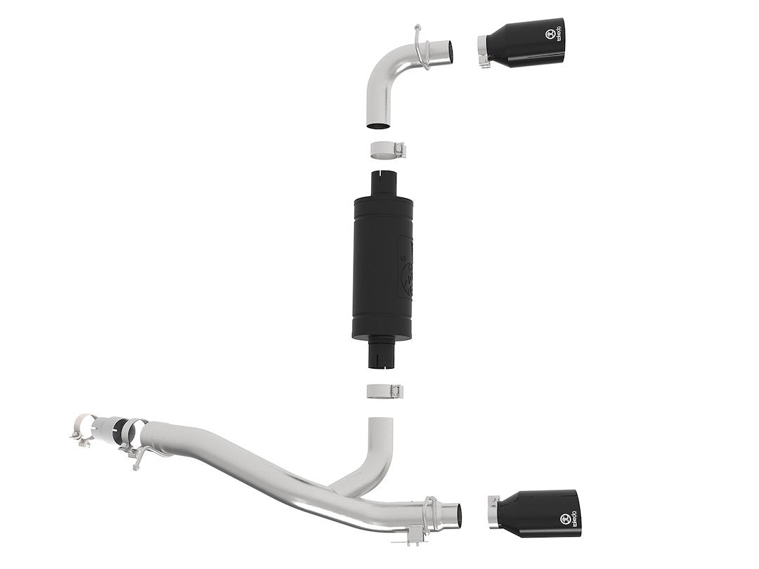Product of Advanced FLOW Engineering 49-33104-B Takeda Axle Back System Single Exhaust System Kit
