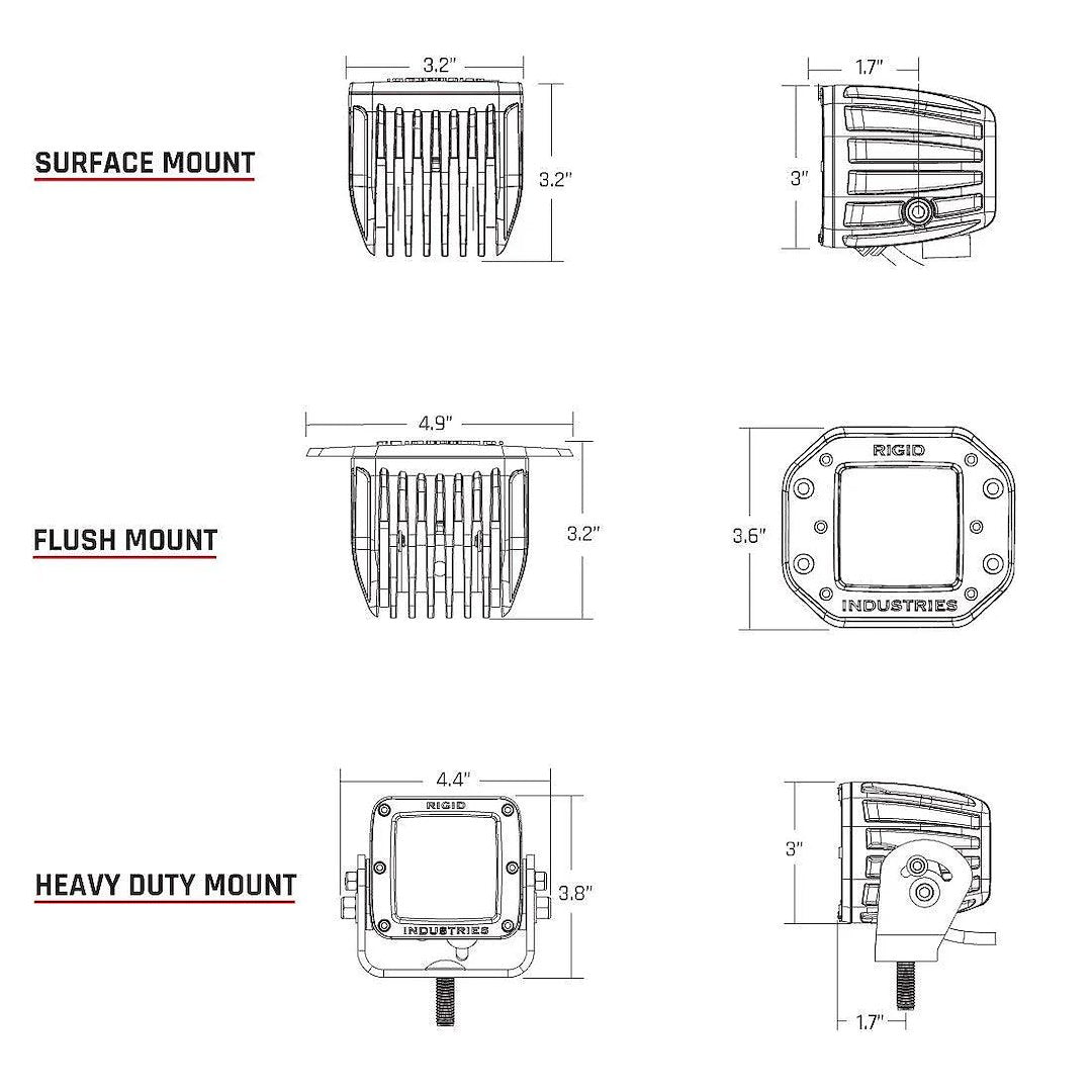 Rigid Lighting 202213blk Driving/ Fog Light||202213blk_1.Jpg||86||r2g202213blk||1153739