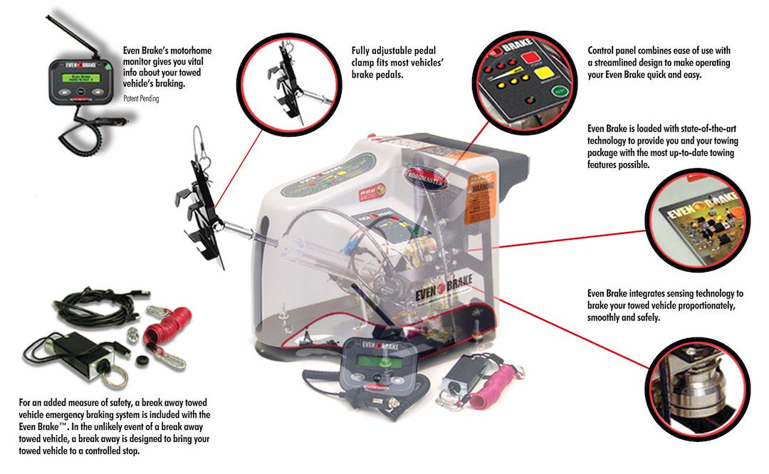 Product of Roadmaster 9400 Portable Proportional System Towed Vehicle Brake Control Yes