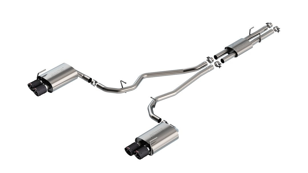Product of Borla 140821CF ATAK ® Series Cat Back System Dual Exhaust System Kit