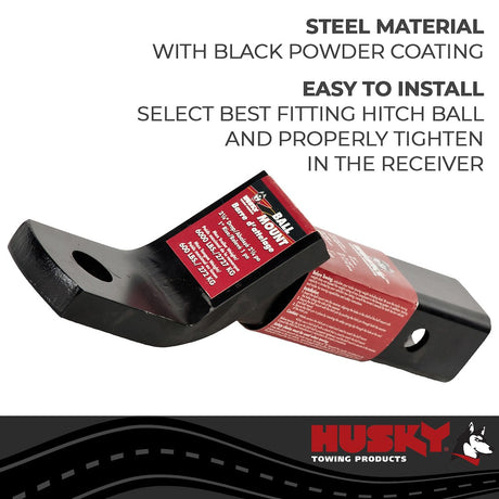 Product of Husky Towing 31360 2 Inch Receiver Trailer Hitch Ball Mount