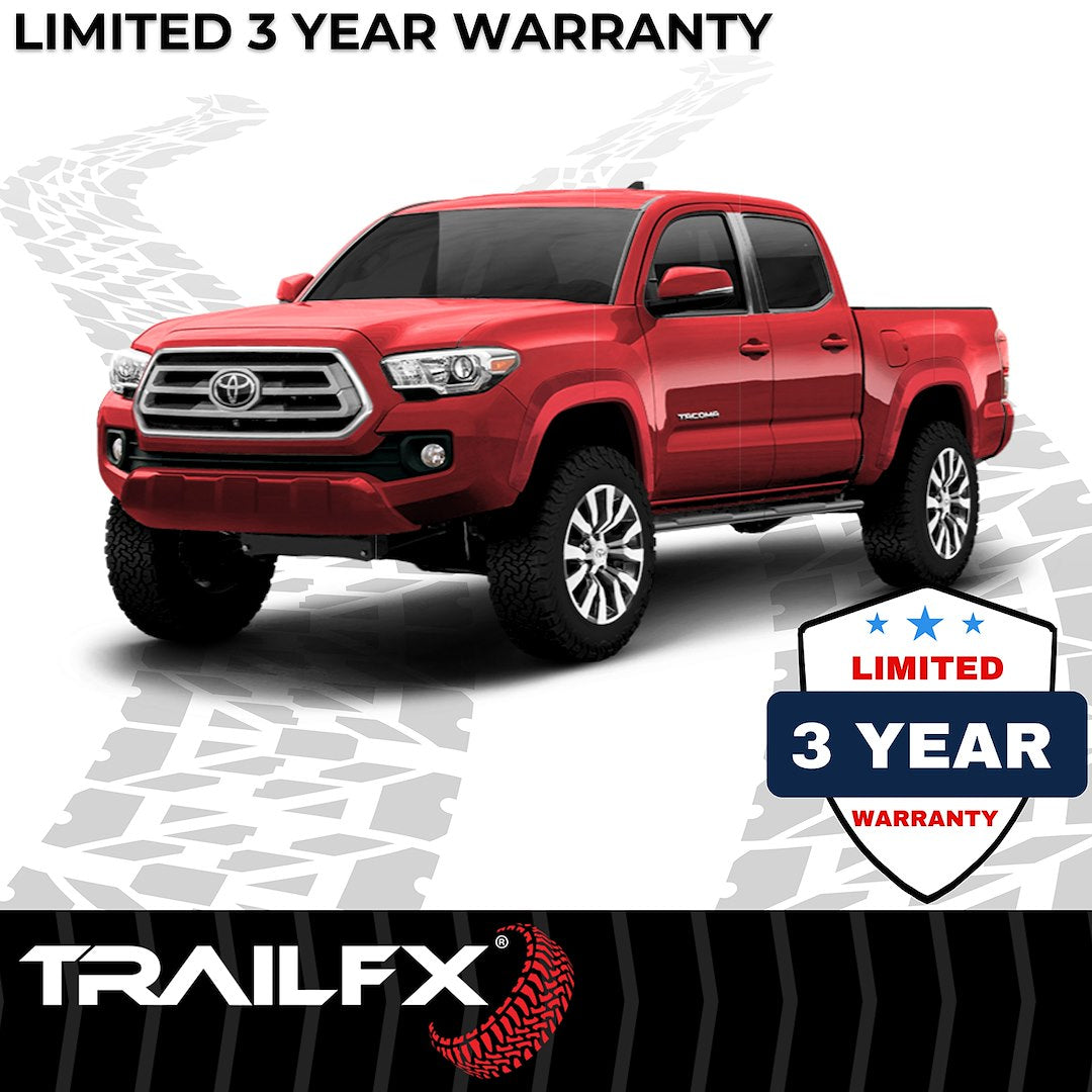 Product of TrailFX A4013B TFX 4" Trapezoid Side Steps Nerf Bar With Surface Steps