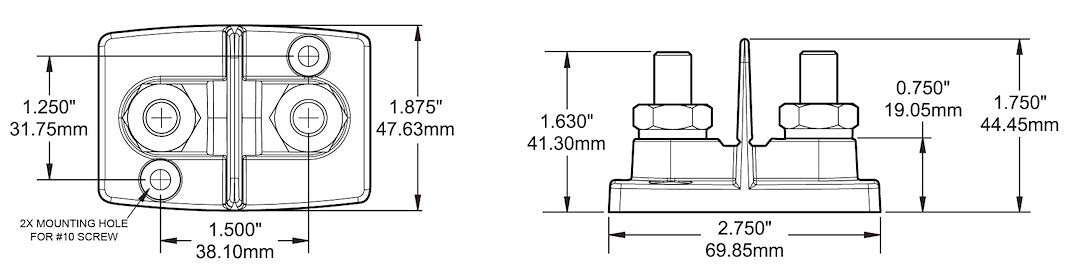 Product of Blue Sea 2017-Bss Busbar Stud