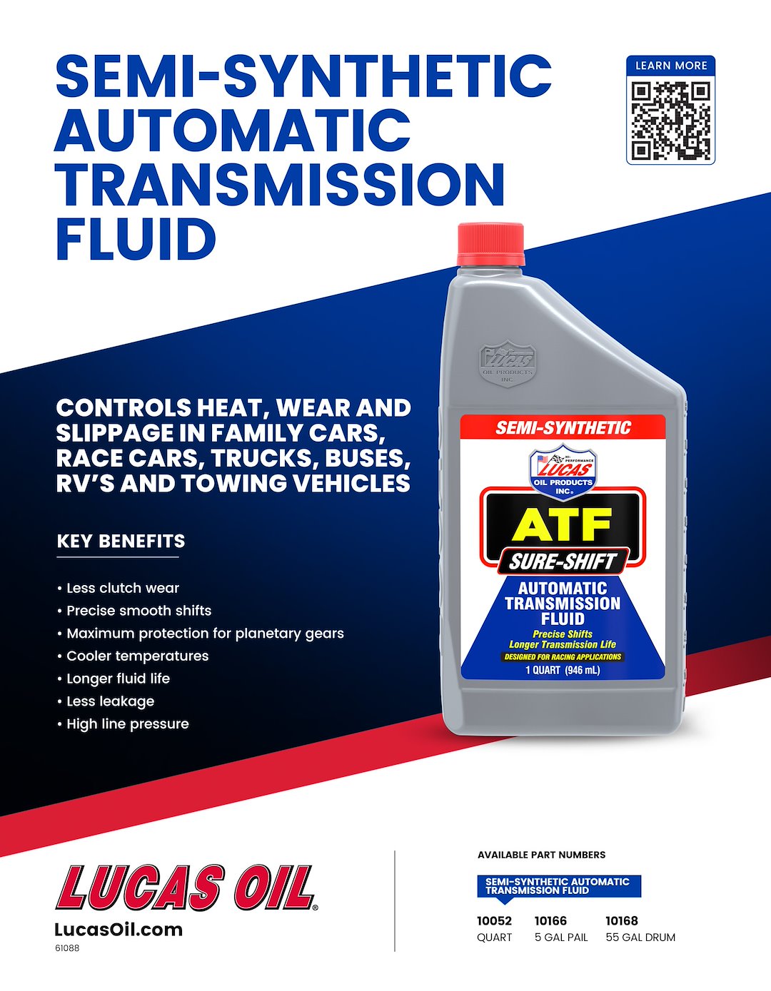 Product of Lucas Oil 10052 Auto Trans Fluid